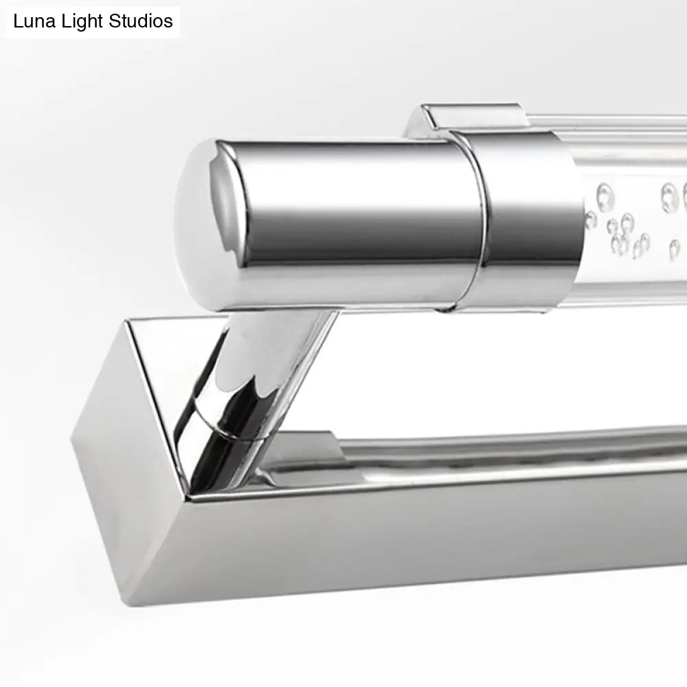 DecorBites™ Modern Chrome LED Vanity Light with Adjustable Warm/White/Third Gear Settings for Bathroom - 19.5"/23.5" Width