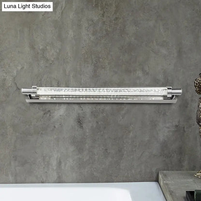 DecorBites™ Modern Chrome LED Vanity Light with Adjustable Warm/White/Third Gear Settings for Bathroom - 19.5"/23.5" Width