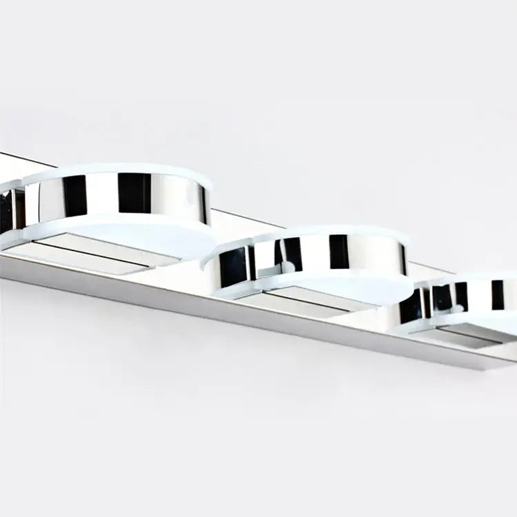 Modern chrome led vanity mirror light bathroom sconce chrome & white