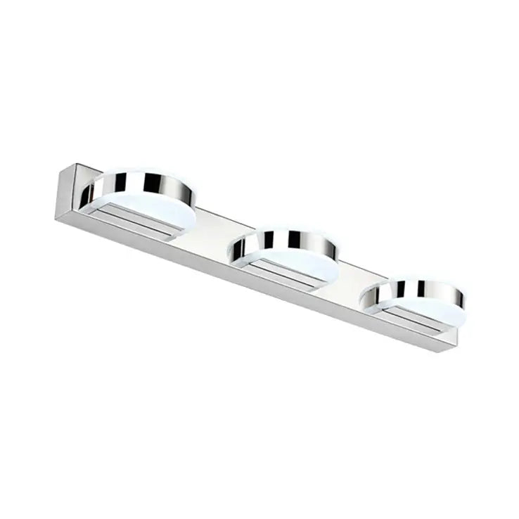 Modern chrome led vanity mirror light bathroom sconce chrome & white