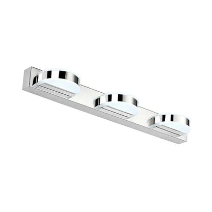 Modern chrome led vanity mirror light bathroom sconce chrome & white