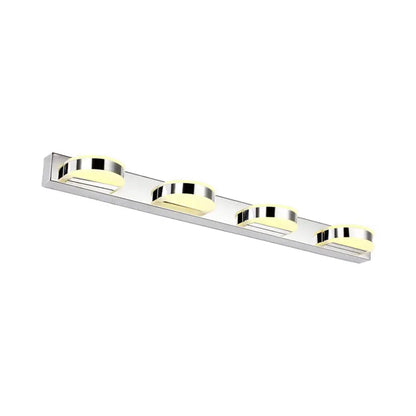 Modern chrome led vanity mirror light bathroom sconce chrome & white