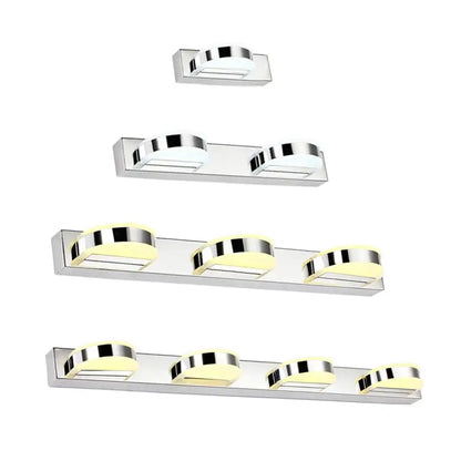 Modern chrome led vanity mirror light bathroom sconce chrome & white