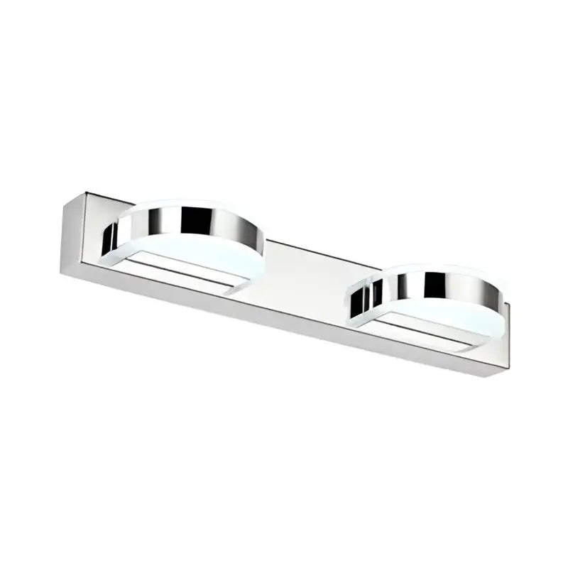 Modern chrome led vanity mirror light bathroom sconce chrome & white