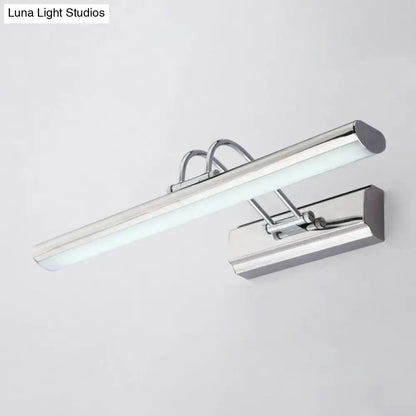 Modern chrome led vanity mirror light – bathroom wall fixture