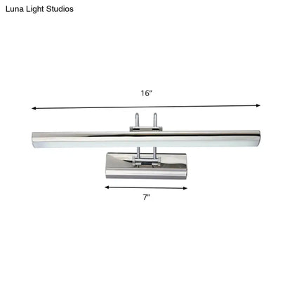 Modern chrome led vanity mirror light – bathroom wall fixture