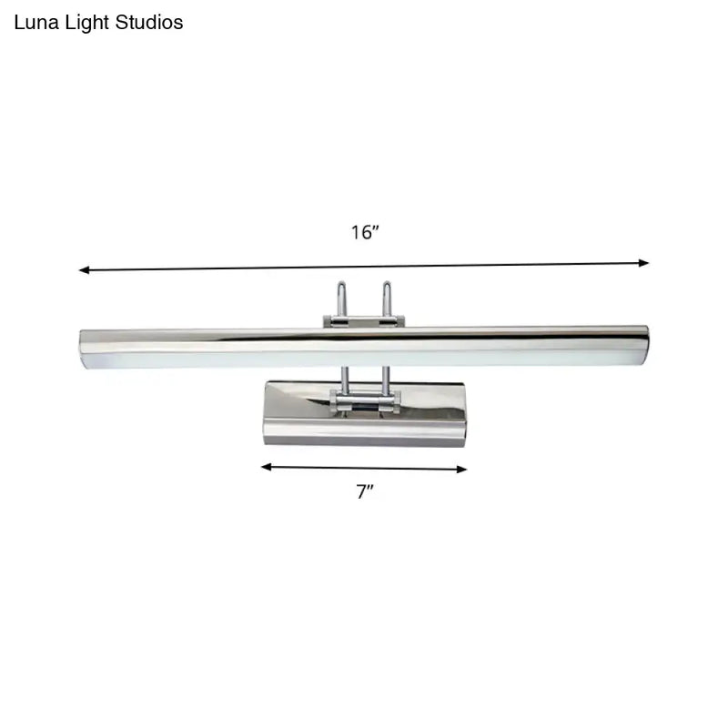 Modern chrome led vanity mirror light – bathroom wall fixture