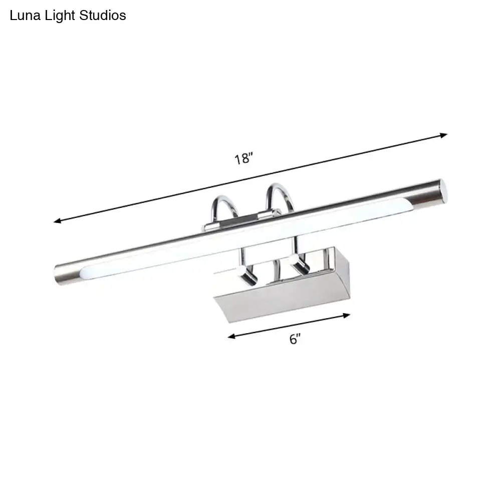 Modern chrome led vanity wall lamp bathroom light 22 inches wide