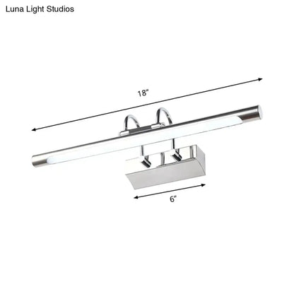 Modern chrome led vanity wall lamp bathroom light 22 inches wide