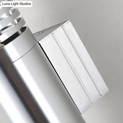 DecorBites™ Modern Chrome LED Wall Lamp with Hollow Design and Warm/White Light