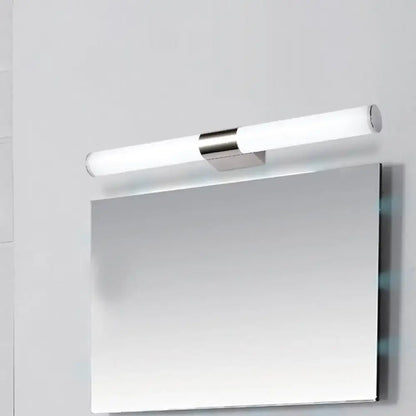 Modern chrome led wall light – bathroom cylindrical vanity light