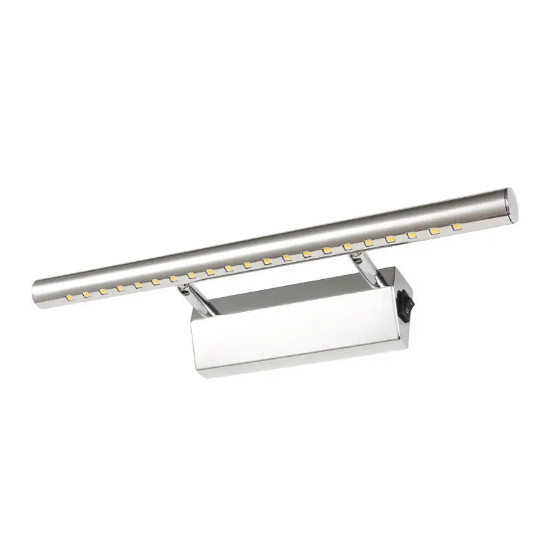 Modern chrome led wall light bathroom mirror lamp with pivot joint