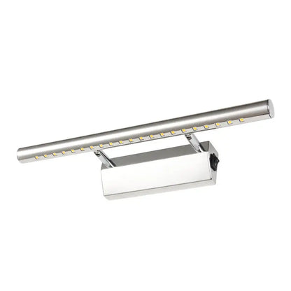 Modern chrome led wall light bathroom mirror lamp with pivot joint