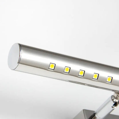 Modern chrome led wall light bathroom mirror lamp with pivot joint