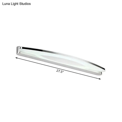 Modern chrome led wall light sconce bathroom vanity lighting