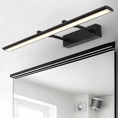 Modern chrome led wall light with adjustable joint – bathroom sconce