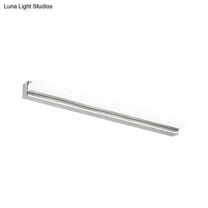 Modern chrome led wall mounted vanity light bathroom sconce