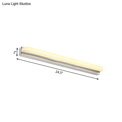 Modern chrome led wall mounted vanity light bathroom sconce