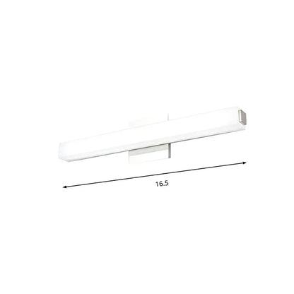 Modern chrome led wall sconce – vanity warm white light