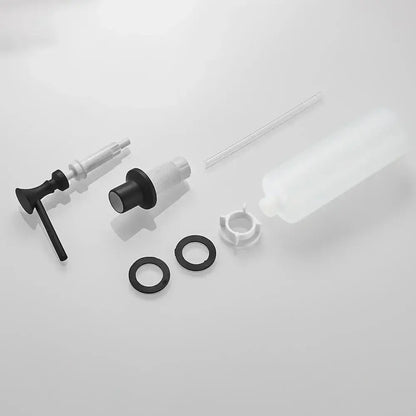 Modern chrome liquid soap dispenser kitchen flat top spray