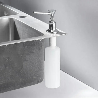 Modern chrome liquid soap dispenser kitchen flat top spray
