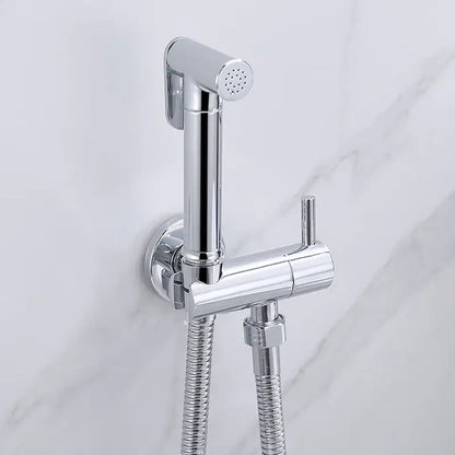 Modern chrome & matte black bidet spray set bathroom handheld shattaf