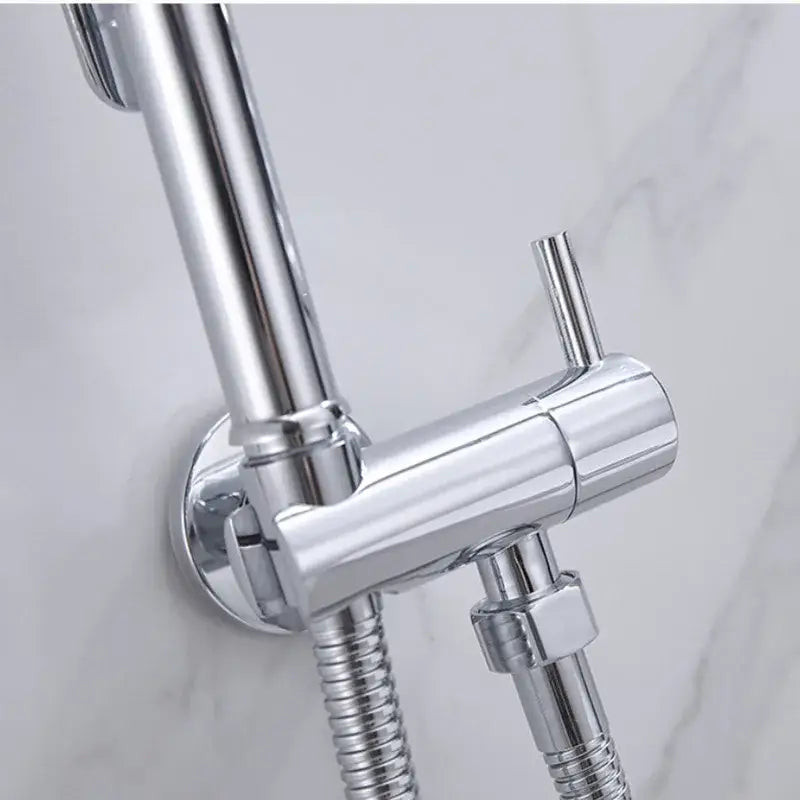 Modern chrome & matte black bidet spray set bathroom handheld shattaf