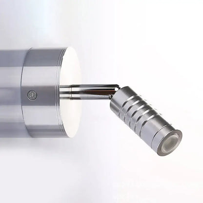 Modern chrome mini tubed wall lamp – bathroom warm & white lighting