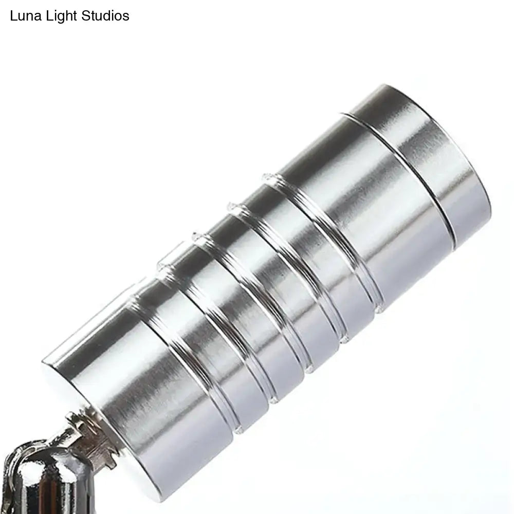 Modern chrome mini tubed wall lamp – bathroom warm & white lighting