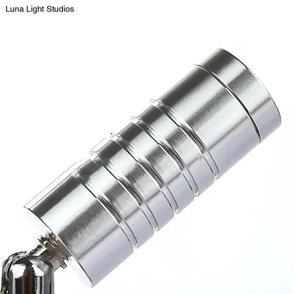 Modern chrome mini tubed wall lamp – bathroom warm & white lighting