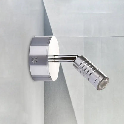 Modern chrome mini tubed wall lamp – bathroom warm & white lighting