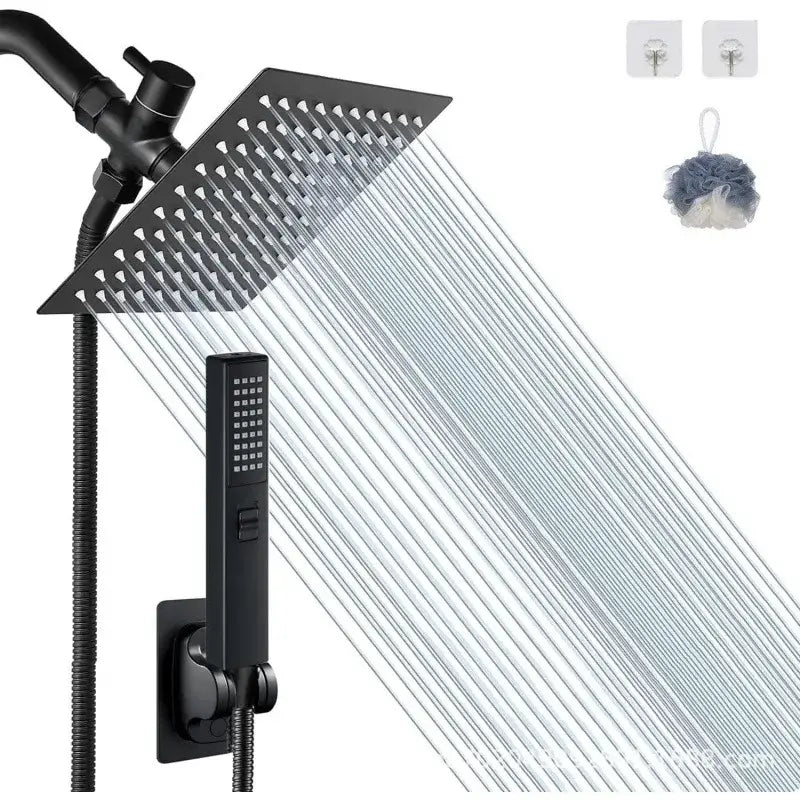Modern chrome rain pressure spray head shower set bathroom handheld