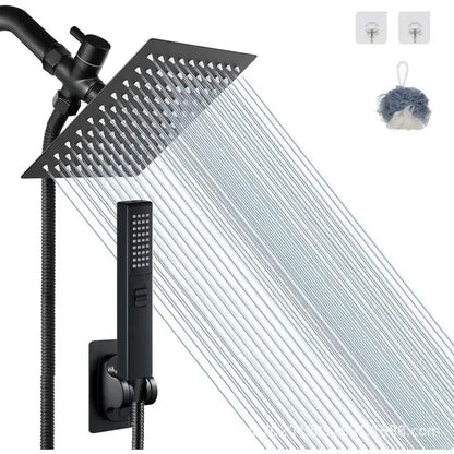 Modern chrome rain pressure spray head shower set bathroom handheld