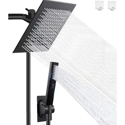 Modern chrome rain pressure spray head shower set bathroom handheld