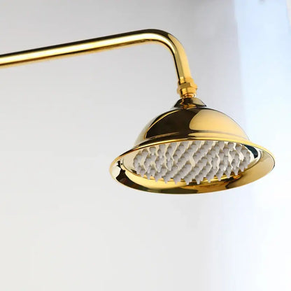 Modern chrome rain shower faucet set bathroom handheld spray