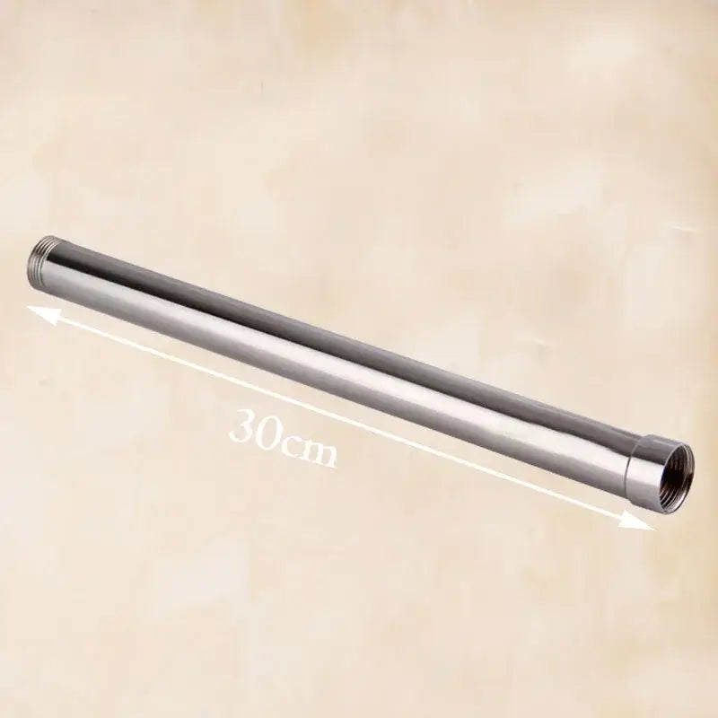 Modern chrome round shower faucet extension tube bar bathroom accessory