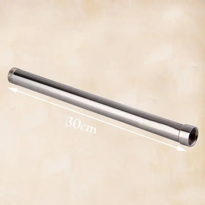 Modern chrome round shower faucet extension tube bar bathroom accessory