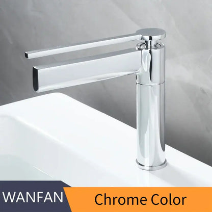 Modern chrome single handle basin faucet bathroom sink mixer