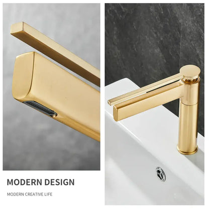 Modern chrome single handle basin faucet bathroom sink mixer