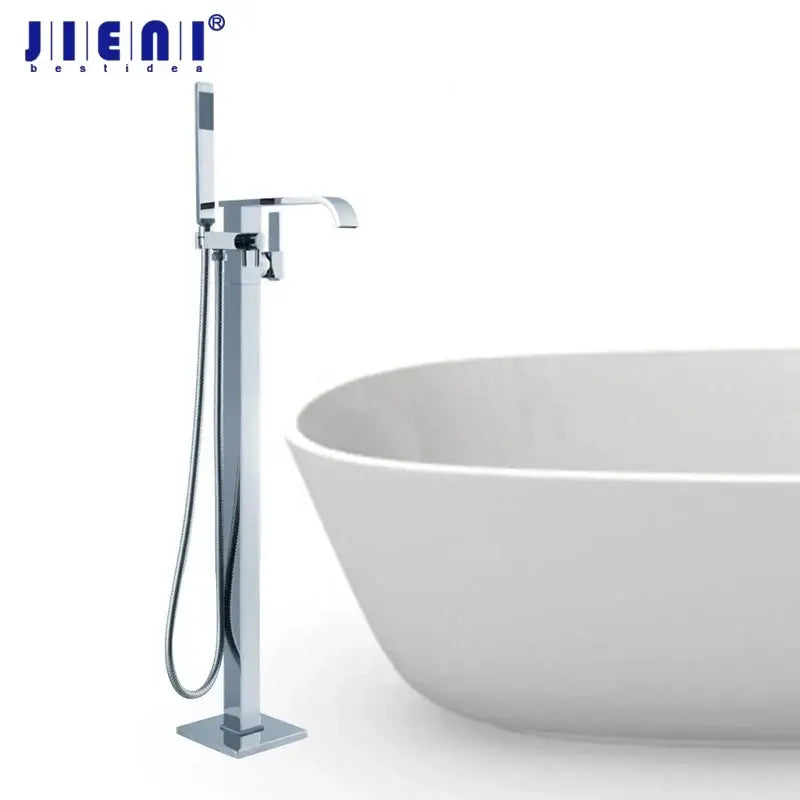 Modern chrome single handle bathtub shower set bathroom faucet