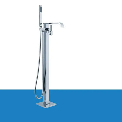 Modern chrome single handle bathtub shower set bathroom faucet