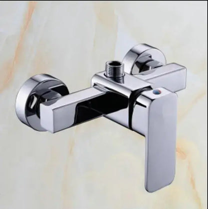 Modern chrome single handle shower mixer with hand shower bathroom
