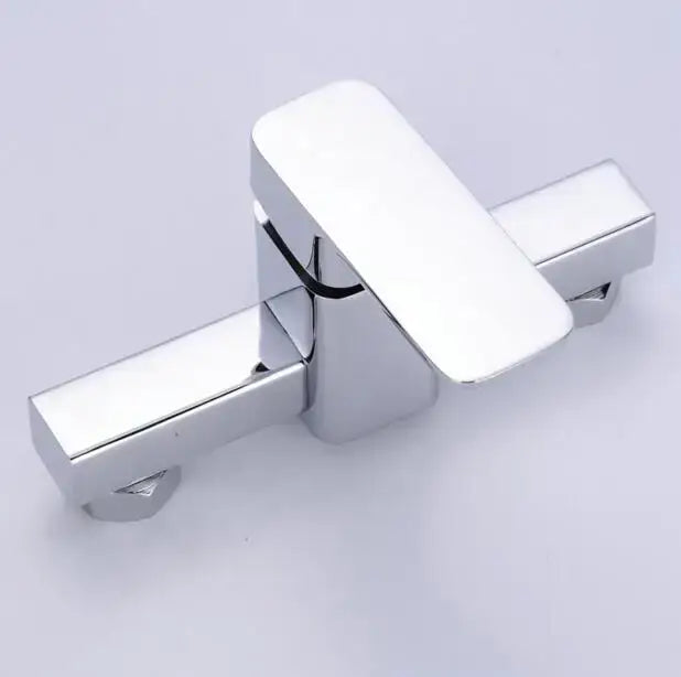 Modern chrome single handle shower mixer with hand shower bathroom