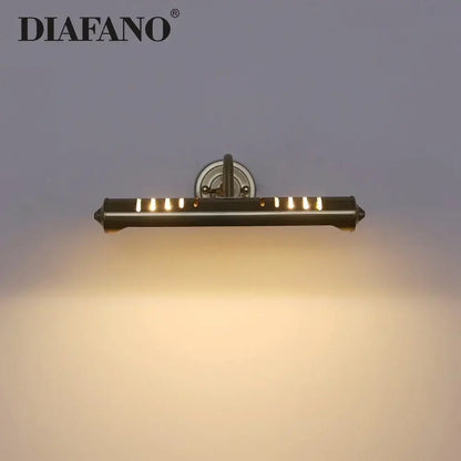 Modern chrome slotted led vanity wall lamp bedroom reading light