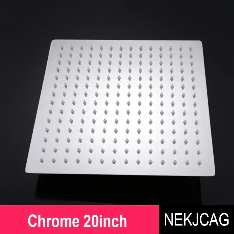 Modern chrome square rainfall shower head bathroom fixture