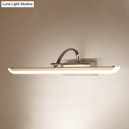 Modern chrome stainless steel bathroom led vanity light