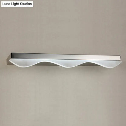 Modern chrome stainless steel led vanity light bathroom wall sconce