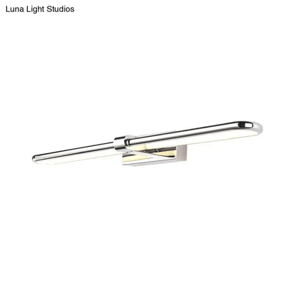 Modern chrome stainless steel led wall lamp bathroom vanity light