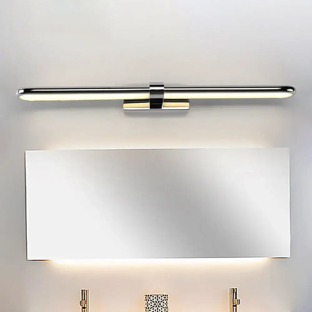 Modern chrome stainless steel led wall lamp bathroom vanity light