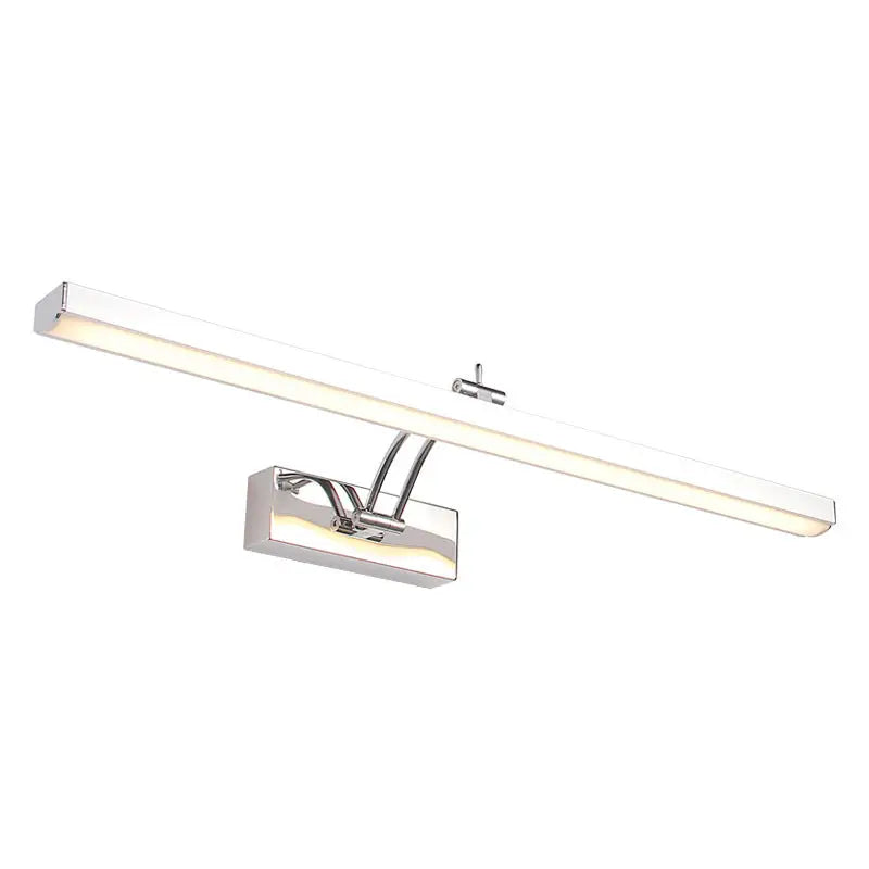 Modern chrome stainless steel stick led vanity light fixture bathroom